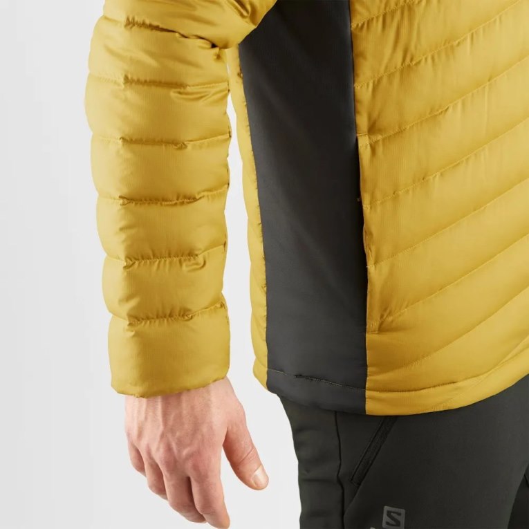 Gold Salomon Essential Xwarm Down Men's Insulated Jackets | IE TL2415